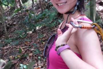 a woman wearing a hat