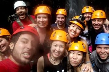 a group of people posing for a photo