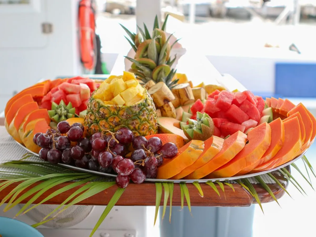 a plate of food on a table