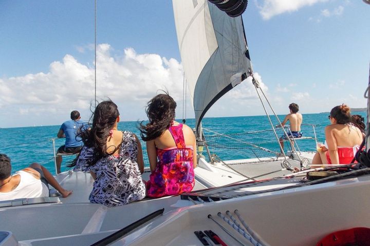 a group of people on a boat
