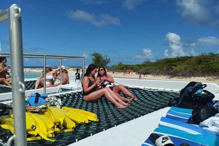 a person sitting at a beach