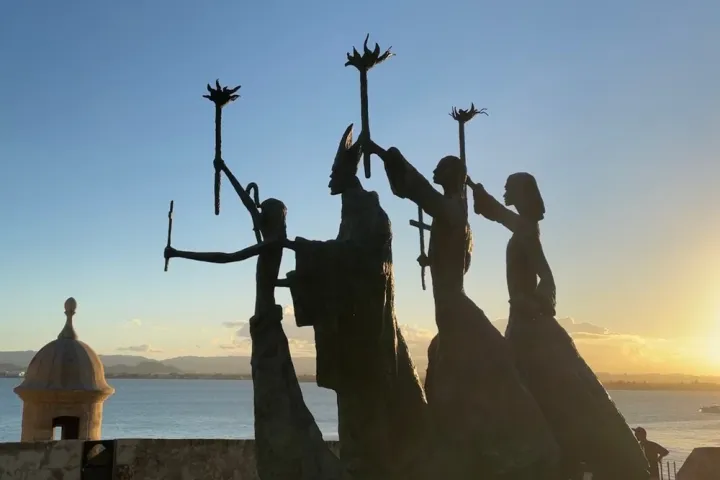 a group of people on a beach