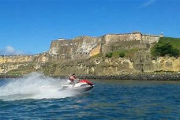 a small boat in a body of water