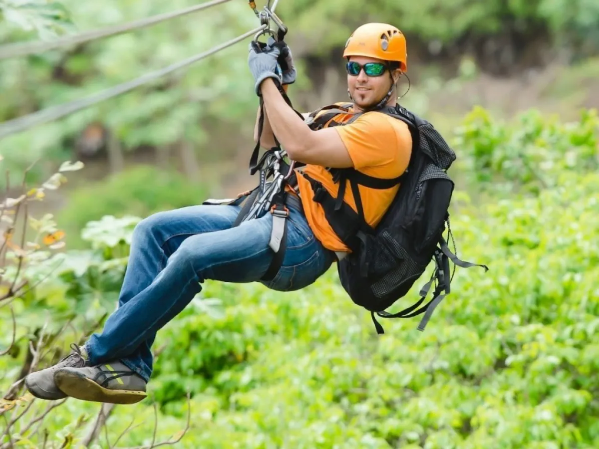 a person wearing a helmet